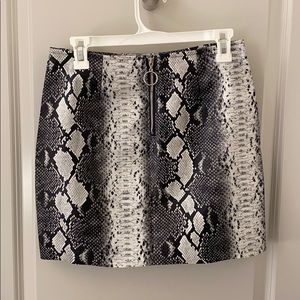 Snakeskin skirt